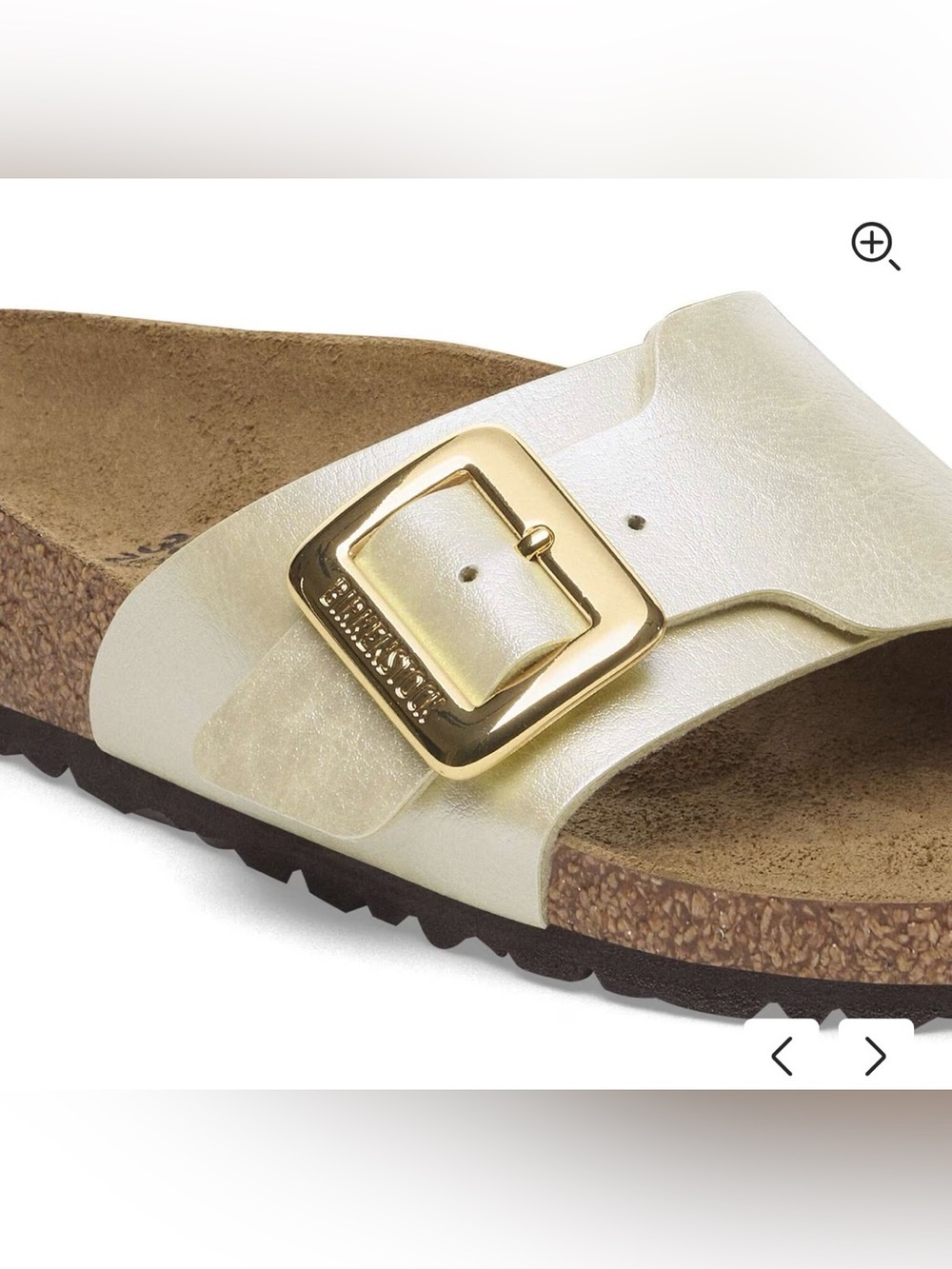 Birkenstock Catalina Cushion Buckle Sandals - Graceful Pearl White - Size 40 - Picture 8 of 12